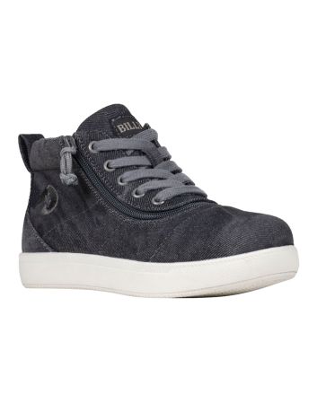 Billy Black Acid Wash D|R Short Wrap High Tops Zapatos