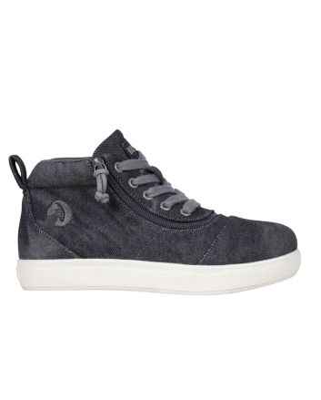 Billy Black Acid Wash D|R Short Wrap High Tops Zapatos