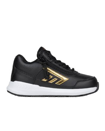 Billy Black/Gold Goat Hoop Zapatos