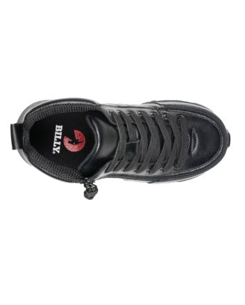 Billy Black Leather Goat Classic High Zapatos para Ortesis