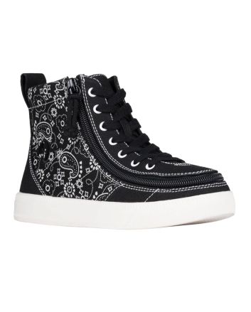 Billy Black Paisley Classic Lace High Tops Zapatos