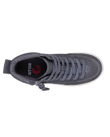 Billy Charcoal/White Classic Lace High Tops Zapatos