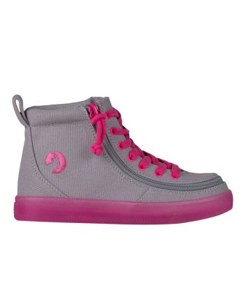 Billy Grey/Pink Classic Lace High Tops Zapatos