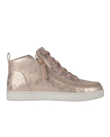 Billy Rose Gold Sneaker Lace Mid Tops Zapatos