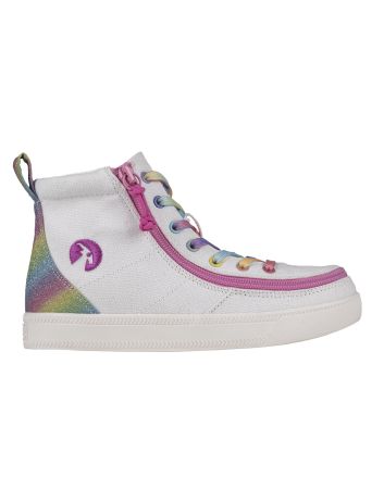Billy White Rainbow Classic Lace High Zapatos