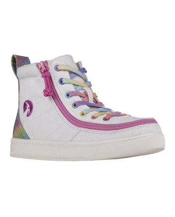 Billy White Rainbow Classic Lace High Zapatos
