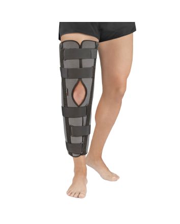 Orliman Ortesis Inmovilizadoras de Rodilla de Tres Paneles A 0º (Gris)