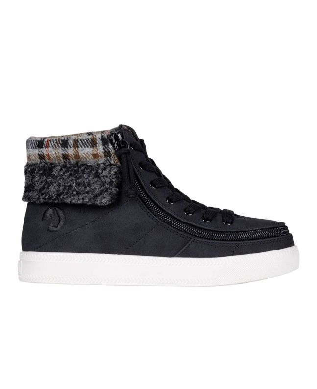 Billy Black Cuff Classic Lace High Zapatos