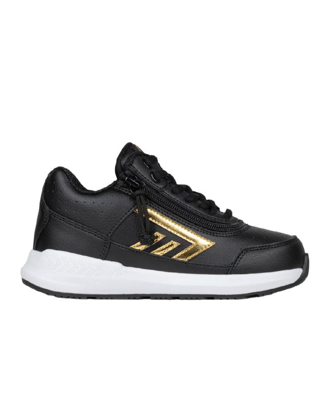 Billy Black/Gold Goat Hoop Zapatos