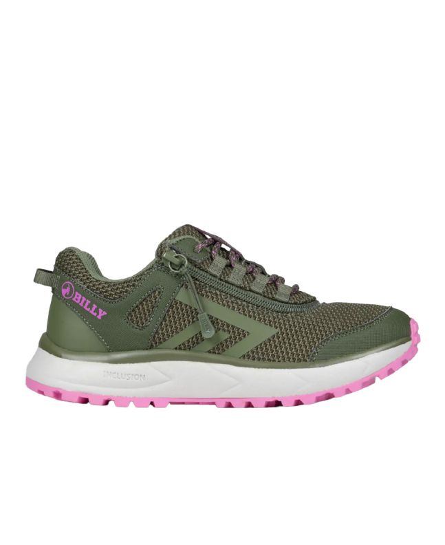 Billy Olive/Pink Inclusion Trail Zapatos