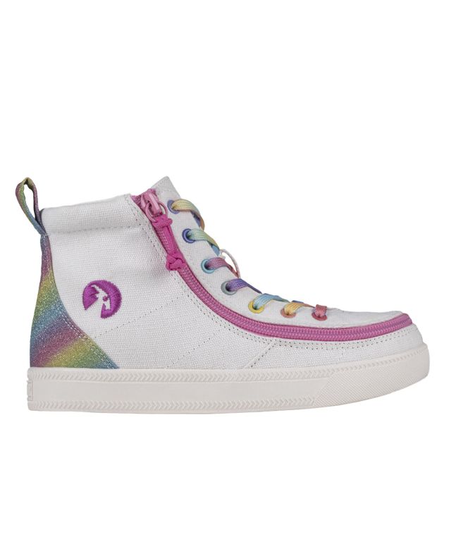 Billy White Rainbow Classic Lace High Zapatos