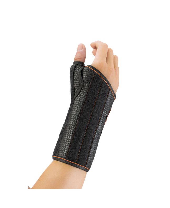 Orliman Muñequera Semirrígida Larga con Férulas Palmar-Dorsal-Pulgar Fast Lacing